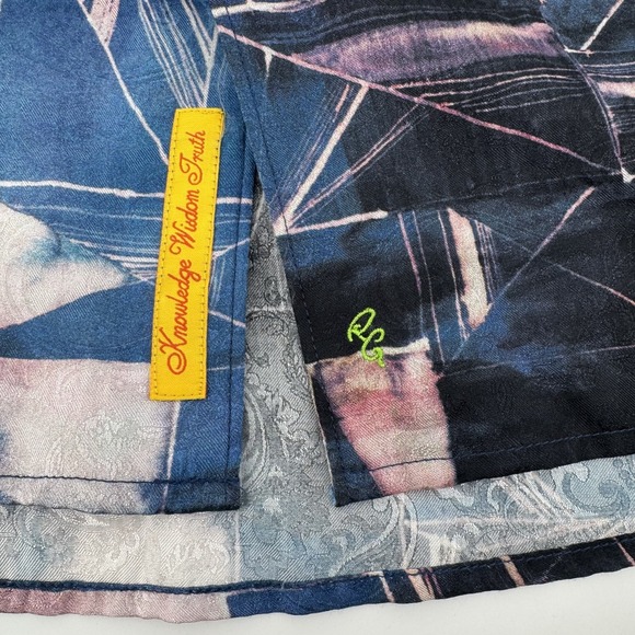 Robert Graham Men's 2XL Rocky Island Shark Print Silk Blend Shirt Rare - Picture 5 of 10